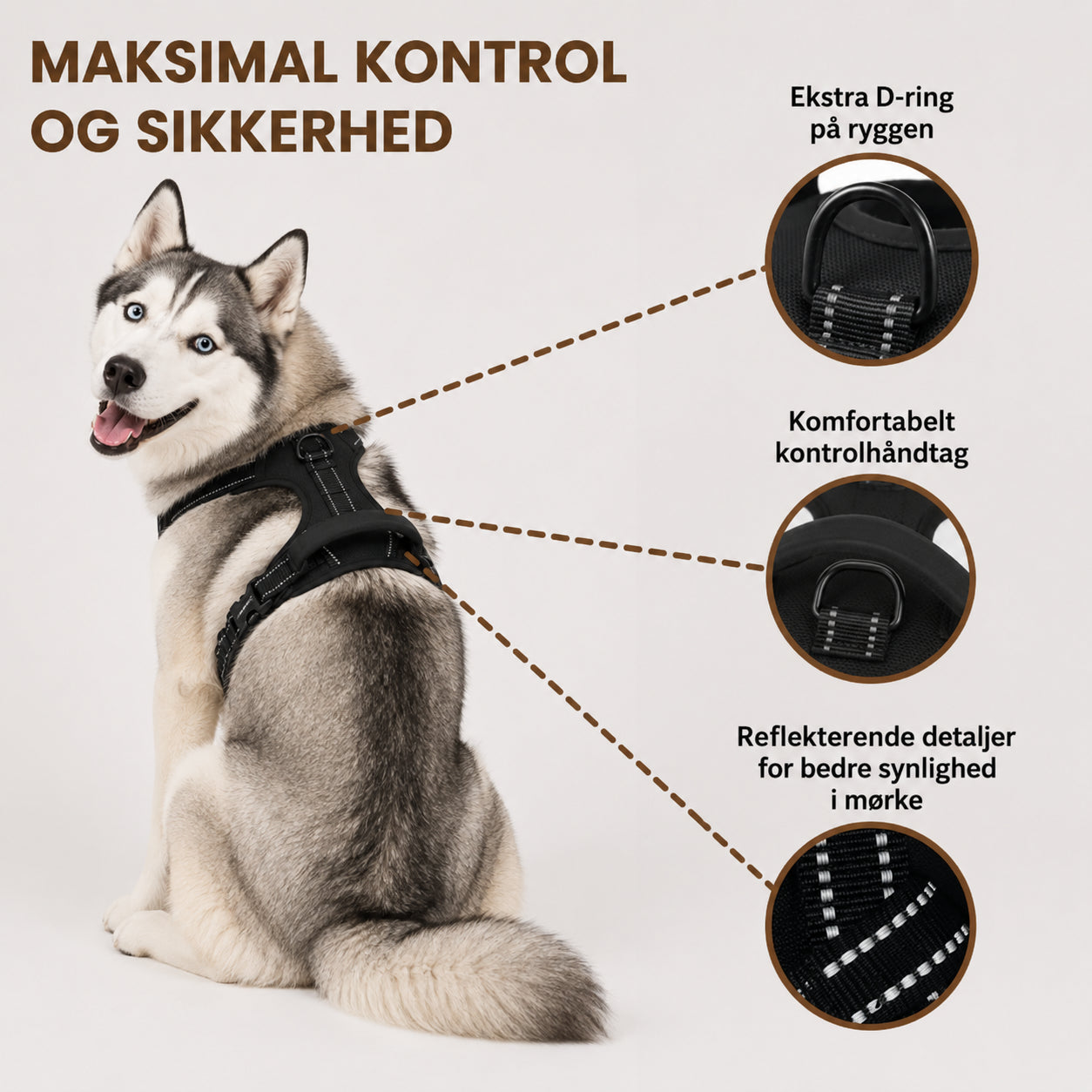 PoteNord™ Anti-Træk Hundesele