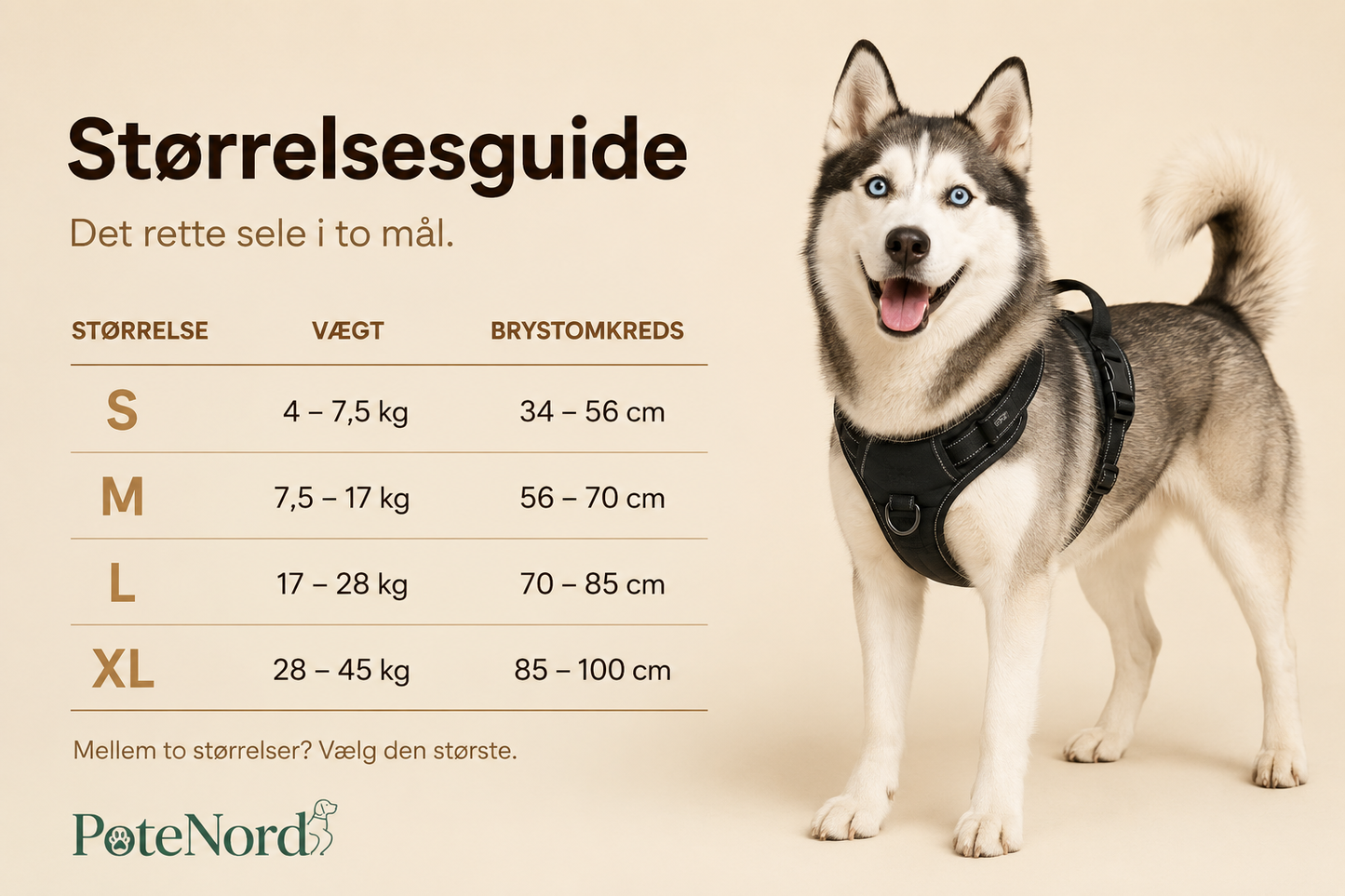 PoteNord™ Anti-Træk Hundesele