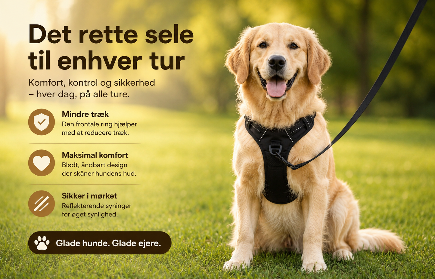 PoteNord™ Anti-Træk Hundesele